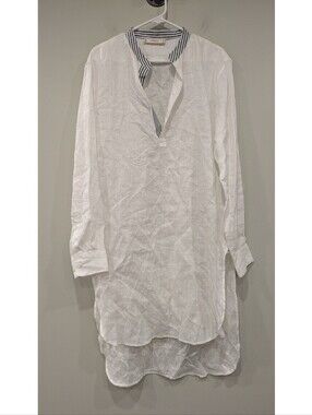 The Salting 100% Linen Lagenlook Coastal Tunic Size Medium